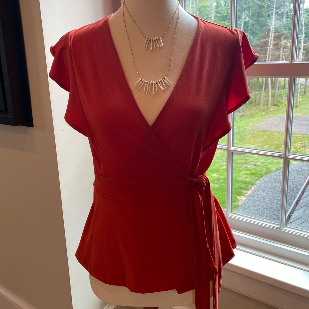 NWT Banana Republic faux wrap top